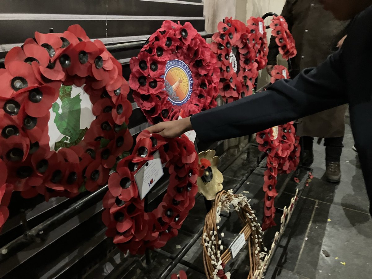 As we approach Remembrance Sunday, we are proud of our three year 9 students, Anji, Heather and Haydn, who laid a wreath on behalf of the Avanti Grange community at the Menin Gate during the Last Post Ceremony on the Year 9 Battlefields Trip. #LestWeForget