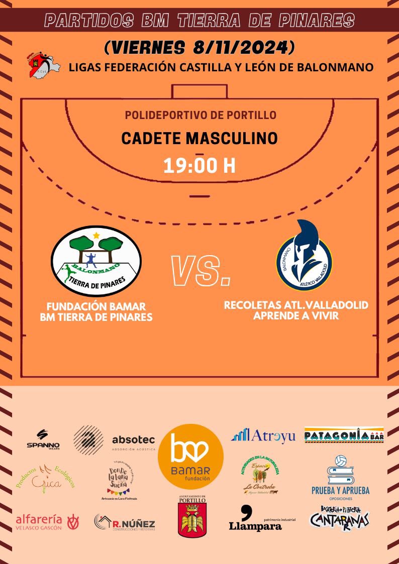 Esta tarde……
Balonmano en casa…