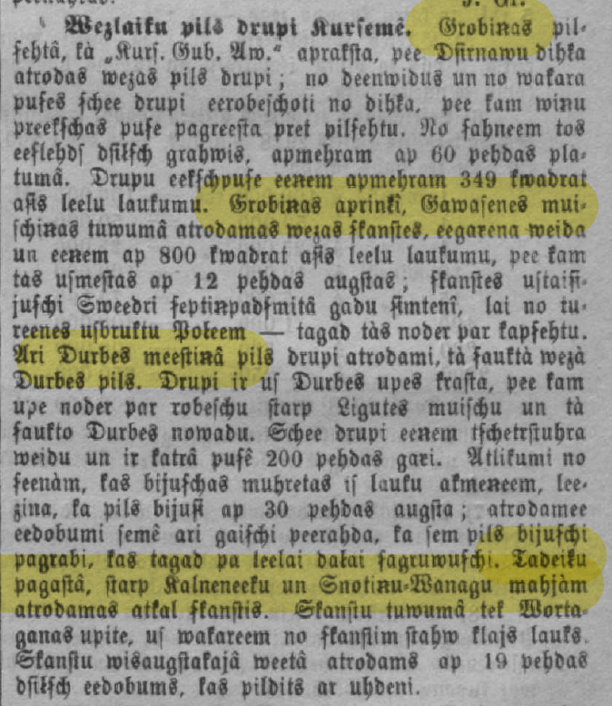 19.gs. avīzē izlasīju rakstu un likās interesanti atrast šīs vietas. Konkurss jums - atmetot Durbi un Grobiņu, kur atrodas pārējās vietas? :)