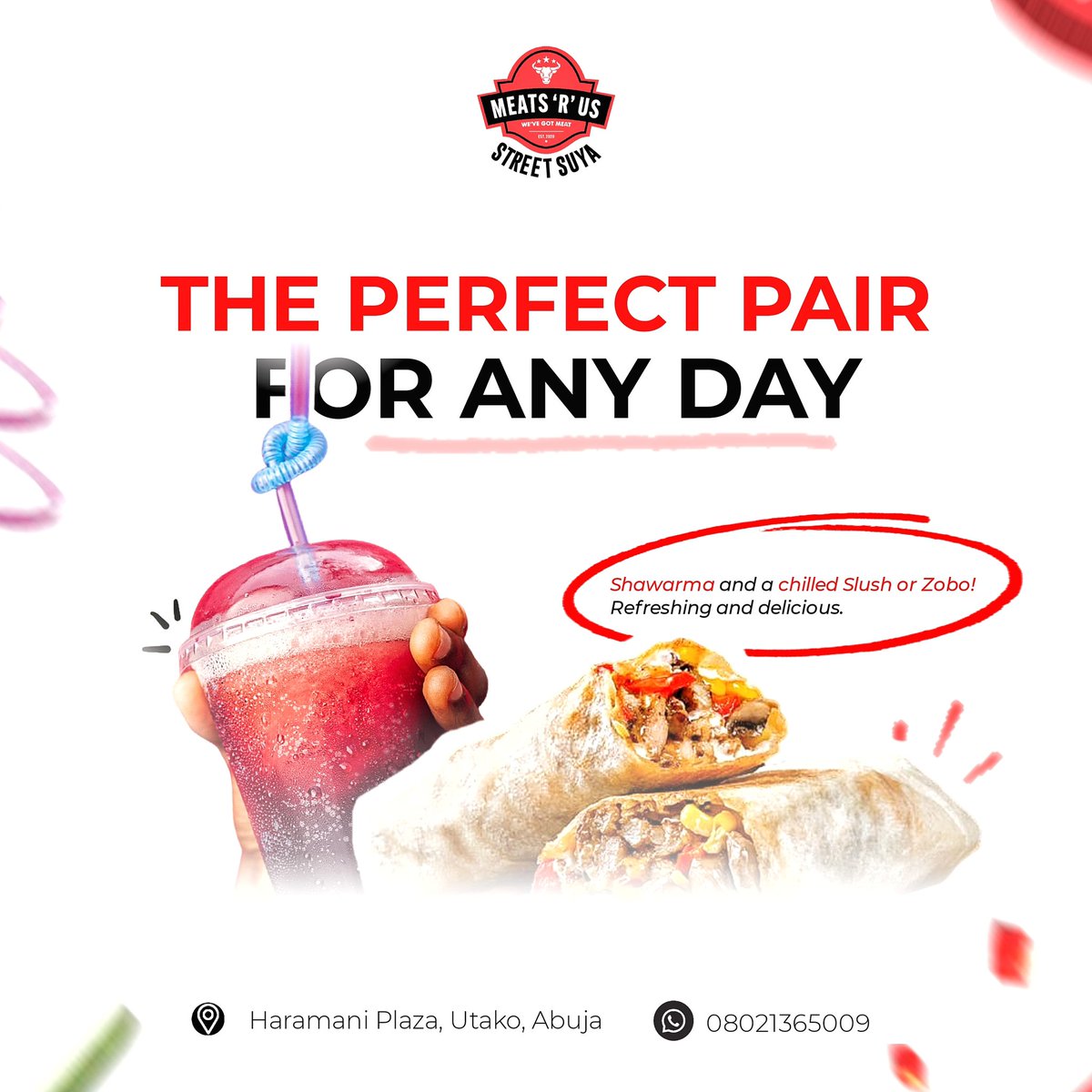streetsuya's tweet photo. 🥤🌯 Craving something fresh and flavorful? We’ve got you covered! 

#SuyaVibes #PerfectCombo #StreetFoodDelight #ZoboAndShawarma #FoodieHeaven #PAKvsAUS #KiaraAdvani https://t.co/m9U7btNgSm