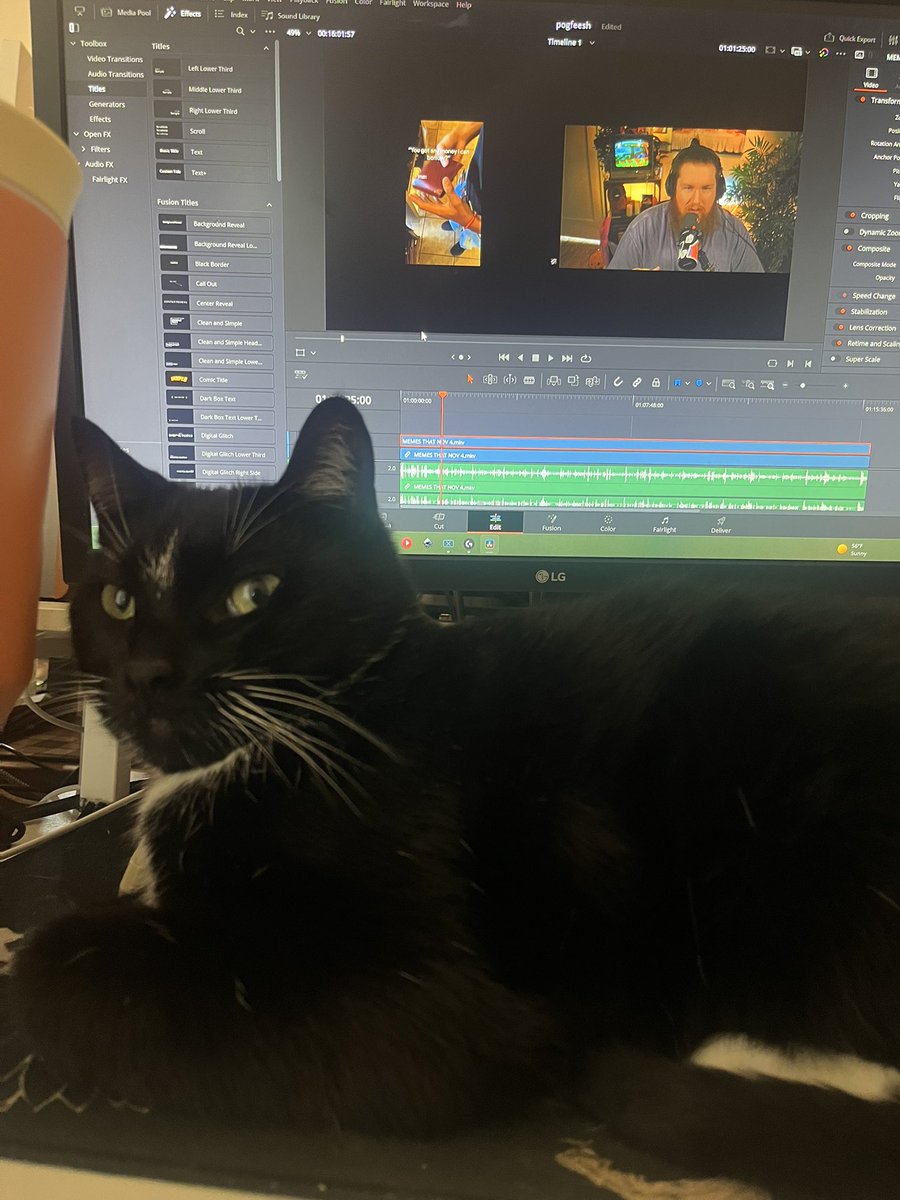 Baka makes editing pain go away