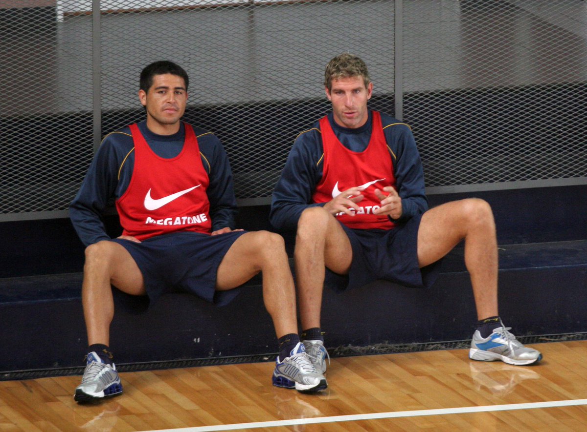 Juan Román Riquelme y Martin Palermo, año 2007