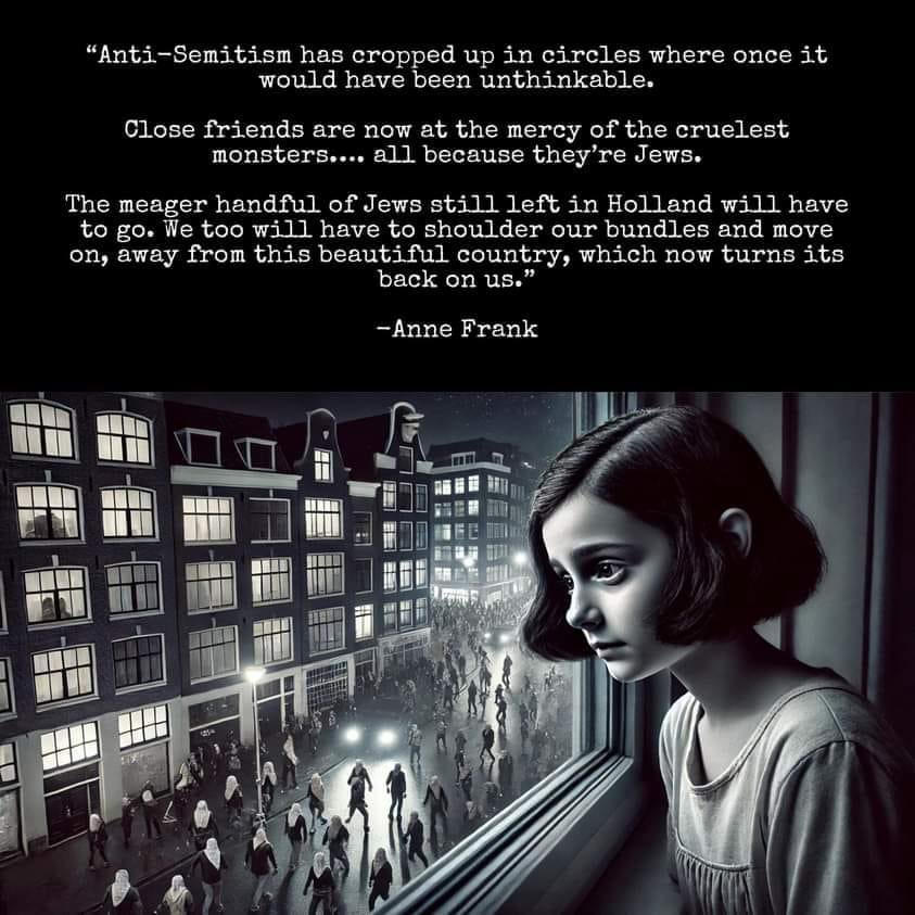 Sadly this is over 80 years old and still true to this day. Shame on you Amsterdam, you turned a blind eye towards these atrocities again.