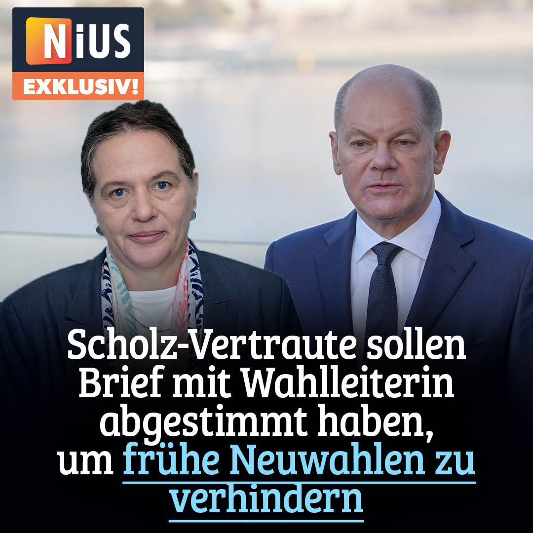 In einer #Demokratie erwarte ich von niemandem so viel Neutralität wie vom #Bundeswahlleiter – dass die von <a href="/NancyFaeser/">Nancy Faeser</a> ernannte Ruth Brand ihre Warnungen vor schnellen #Neuwahlen mit dem Kanzler-Umfeld abgesprochen haben soll, ist ein Skandal! #NIUS nius.de/politik/news/n…