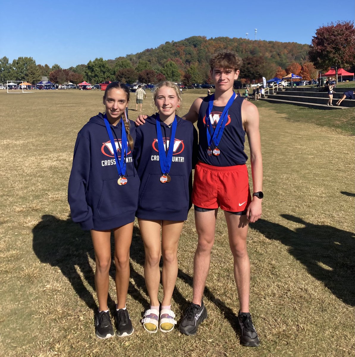WestHighXC's tweet photo. TSSAA State Championship Meet Today! 
Campbell and Macie will race at 1:50 pm Central
Nicholas will race at 2:40 pm Central

Results link:

https://t.co/N6vqEf5cen https://t.co/CLRUq5Jd1z