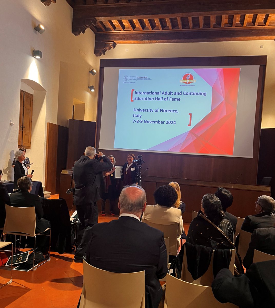 AndragoskiSLO's tweet photo. 🥇Bravo, @zvonka_pangerc Pahernik! 👏👏👏@tvuslo @iacehof 🎉🇸🇮🎊
#ACS204 #SIAE2024 #IACEHOF #HallofFame #ALE #adultlearning #adulteducation #LifelongLearning https://t.co/opM2ZIpohW