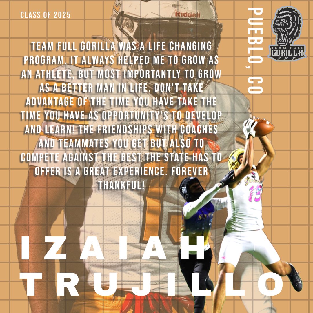 Team Full Gorilla (@teamfullgorilla) on Twitter photo Once a Gorilla, Always a Gorilla π¦
Senior Shoutout, <a href="/zayTrujillo11/">Izaiah Trujillo</a>
Committed Undecided
#skorillas #senior2025 Once a Gorilla, Always a Gorilla π¦
Senior Shoutout, <a href="/zayTrujillo11/">Izaiah Trujillo</a>
Committed Undecided
#skorillas #senior2025