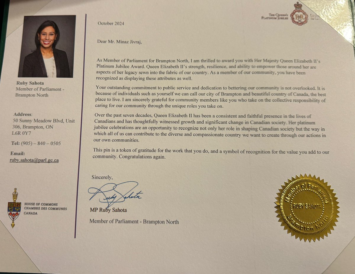 NASSLEO1's tweet photo. A heartfelt congratulations to our own Minaz Jivraj for recognition of his contributions to student safety by the Canadian Parliament! 👏👏👏  Well deserved! https://t.co/NSXJXQh7JI