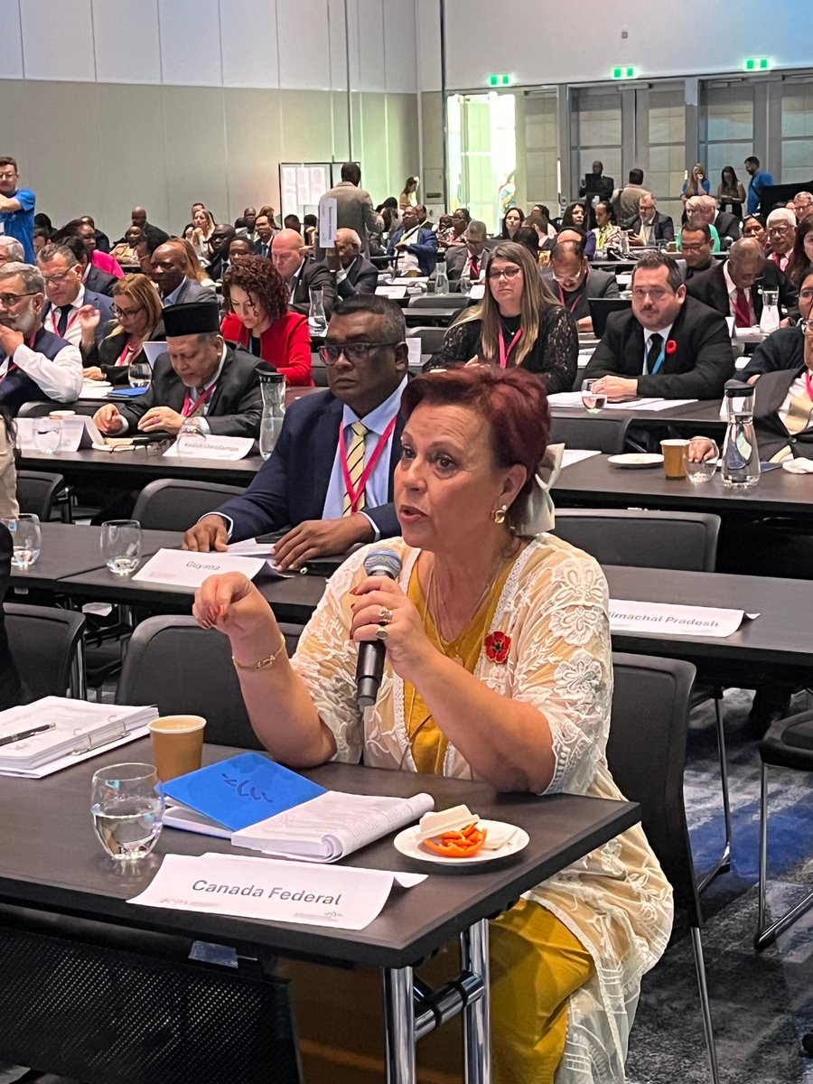 ParlDiplomacy's tweet photo. #CCOM represented Canada at the #67CPC General Assembly, where delegates discussed @CPA_Secretariat membership and governance and elected Zambia’s Christopher Kalila 🇿🇲 as Chair https://t.co/811O3gghS3