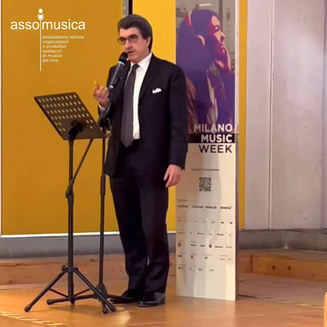 Si è tenuta oggi la conferenza stampa di apertura dell’ottava edizione della @milanomusicweek che dal 18 al 24 novembre renderà Milano capitale della musica.

Tra gli interventi, il Presidente di Assomusica, Carlo Parodi, ha fatto un punto sullo stato della musica live in Italia,