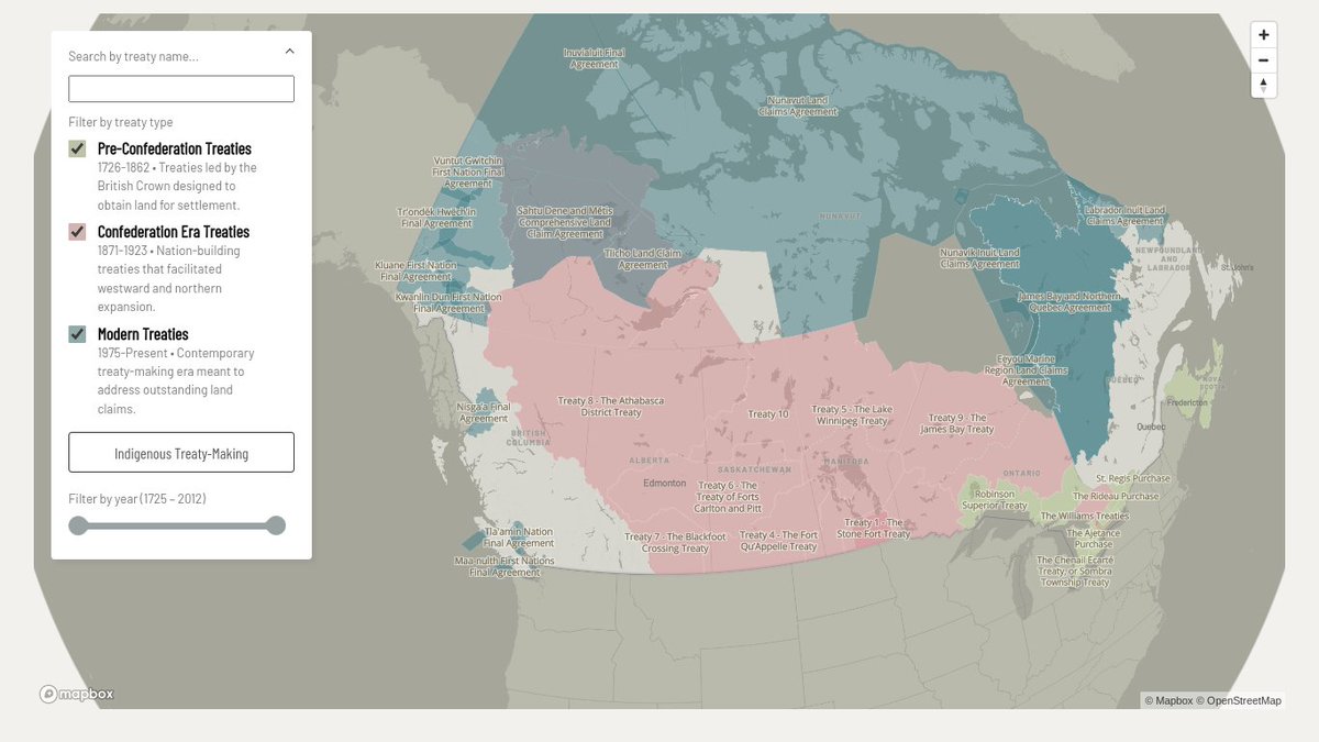 The Yellowhead Institute has released The Treaty Map, a comprehensive historical overview of land treaties "negotiated" between Indigenous Nations and the Canadian government.
googlemapsmania.blogspot.com/2024/11/the-in…