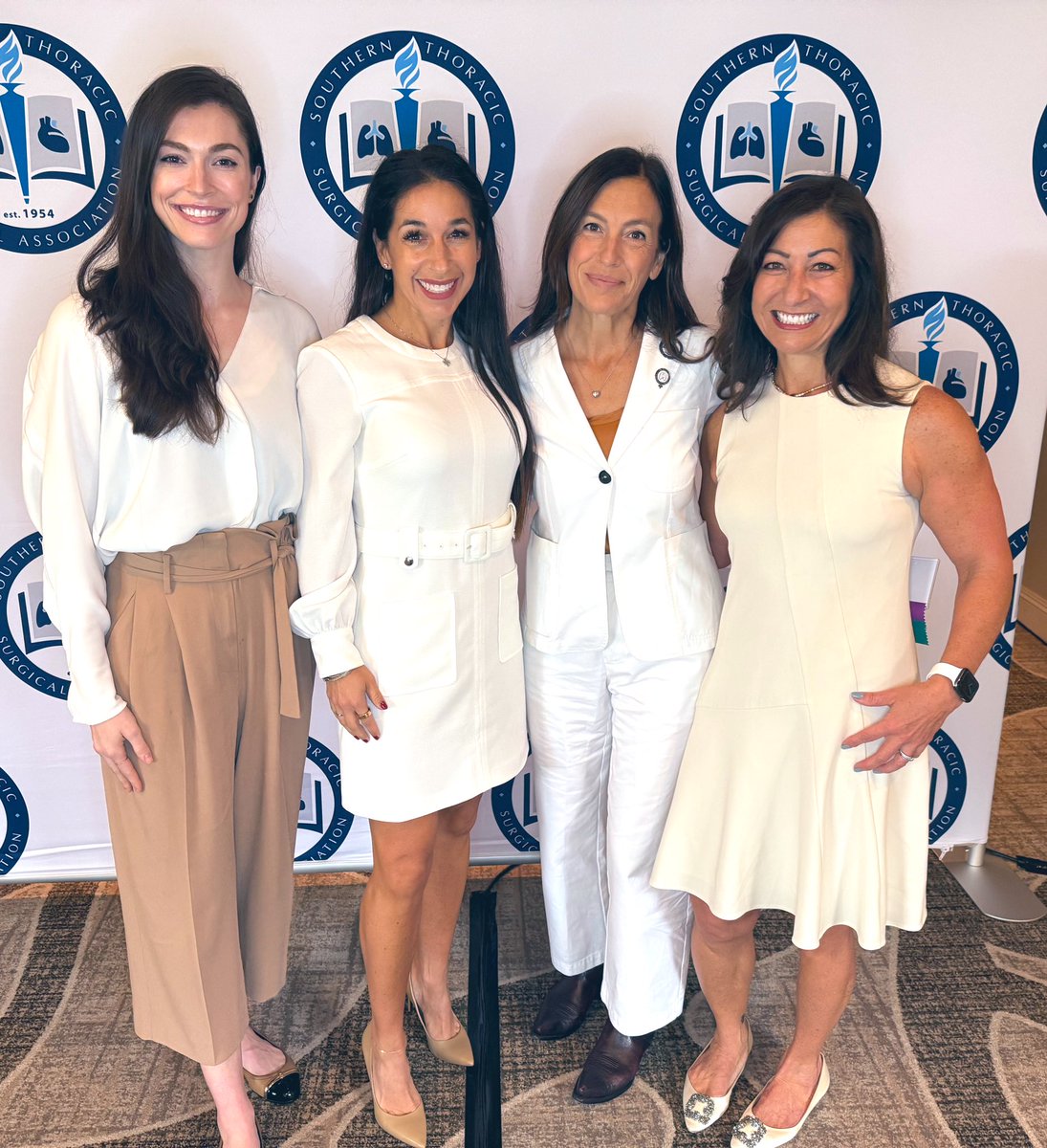 Mara Antonoff, MD, FACS (@maraantonoff) on Twitter photo November is Lung Cancer Awareness Month, and <a href="/WomenInThoracic/">WomenInThoracicSurg</a> are wearing white at #STSA2024 to show our support!
We need more screening, more research, more compassion, less stigma, and more emphasis on patient experiences and perspectives.
#WTSWearsWhiteForLC
<a href="/OfficialSTSA/">Southern Thoracic Surgical Association (STSA)</a> November is Lung Cancer Awareness Month, and <a href="/WomenInThoracic/">WomenInThoracicSurg</a> are wearing white at #STSA2024 to show our support!
We need more screening, more research, more compassion, less stigma, and more emphasis on patient experiences and perspectives.
#WTSWearsWhiteForLC
<a href="/OfficialSTSA/">Southern Thoracic Surgical Association (STSA)</a>