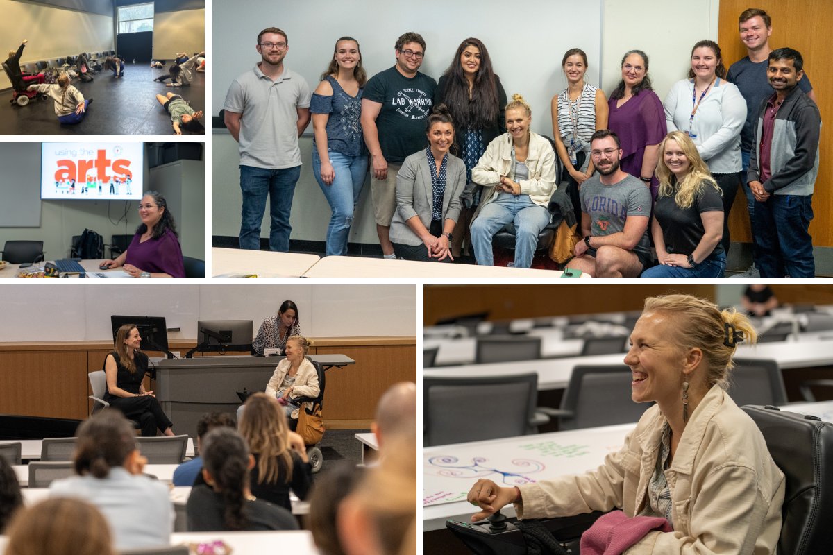 UF McKnight Brain Institute (@ufmbi) on Twitter photo The MBI, <a href="/UFCAM/">UF Center for Arts in Medicine</a> & <a href="/UFBreathe/">UF.BREATHE</a> were honored to host Kelsey Peterson, dancer & advocate for those w/ spinal cord injury, for a screening of her film "Move Me." Peterson also led dance classes <a href="/UFCOTA/">UF College of the Arts</a>, toured research labs & visited with postdocs.
Read more: bit.ly/3Cgbvzk The MBI, <a href="/UFCAM/">UF Center for Arts in Medicine</a> & <a href="/UFBreathe/">UF.BREATHE</a> were honored to host Kelsey Peterson, dancer & advocate for those w/ spinal cord injury, for a screening of her film "Move Me." Peterson also led dance classes <a href="/UFCOTA/">UF College of the Arts</a>, toured research labs & visited with postdocs.
Read more: bit.ly/3Cgbvzk