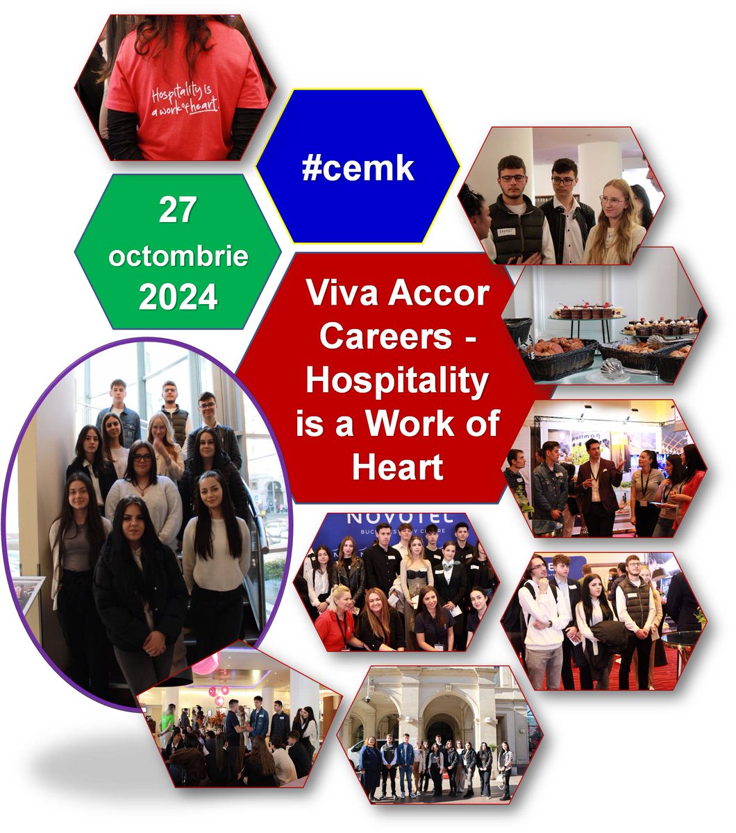 EuropePlusClub1's tweet photo. Viva Accor Careers - Hospitality is a Work of Heart, Bucuresti, 27 octombrie 2024
Prezentarea oportunităților de carieră în domeniul HoReCa existente pe plan intern și internațional la nivelul Grupului Accor.
#Accor
#HotelNovotel
#HotelMercureBucharestUnirii
#cemk https://t.co/EomTaNza65