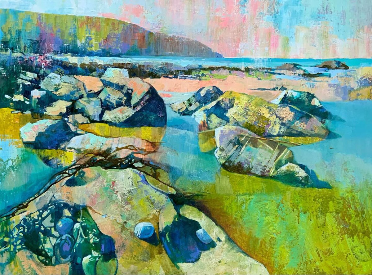 joannaloisjones's tweet photo. Y Traeth Gwyn / Poppit 

Gwaith diweddar  yn arddangosfa @orielmimosagallery. Bydd yn hyfryd i gwrdd. Byddwn yna o 12 tan 5 pnawn yfory. 

Come and see us @orielmimosagallery . It would be lovely to meet you. from 12 

#poppit #poppitsands #welshart #yagym https://t.co/AHEoWoNuap