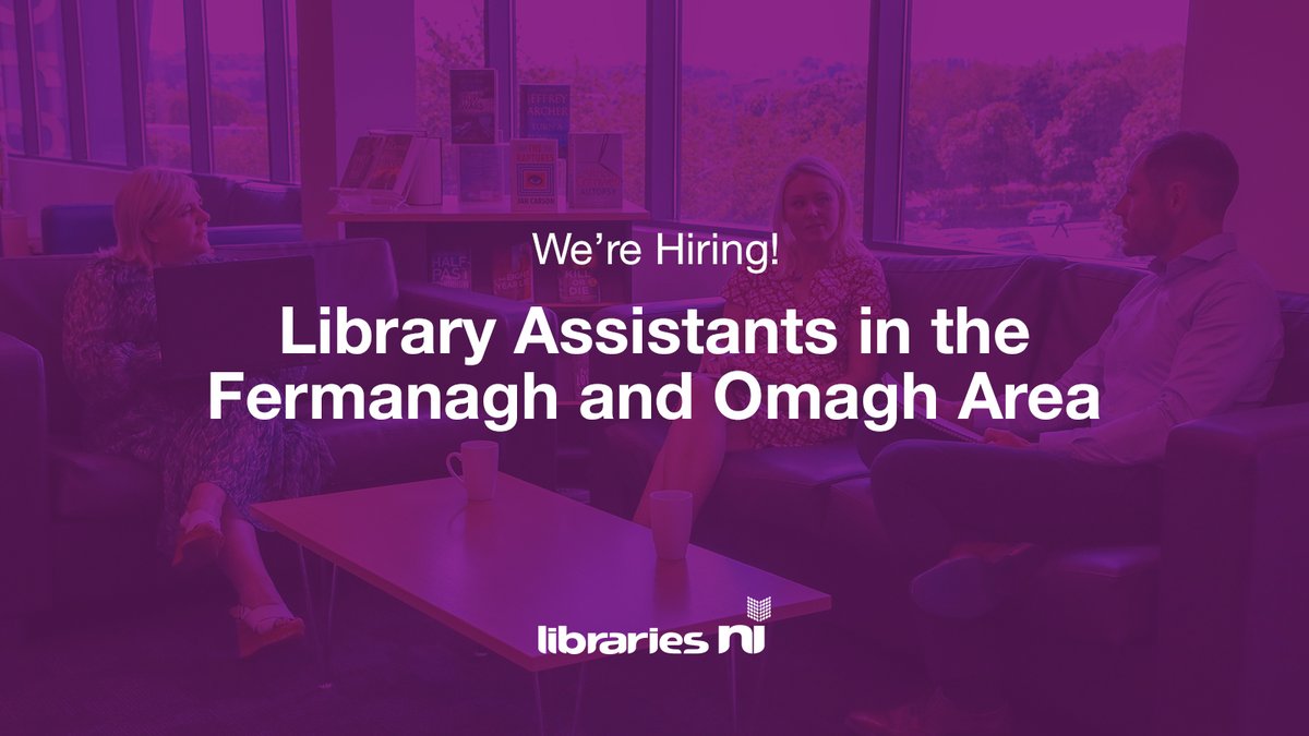 We're hiring! 💼

There are currently 5 part-time temporary posts available:
📍 Omagh - 24h15m
📍 Enniskillen - 24h
📍 Irvinestown - 8h30m
📍 Fintona - 10h
📍 Lisnaskea - 20h15m

📅 Closing date: 22 Nov at 11:59pm

For more information and to apply 👉 tinyurl.com/CareerOpportun…
