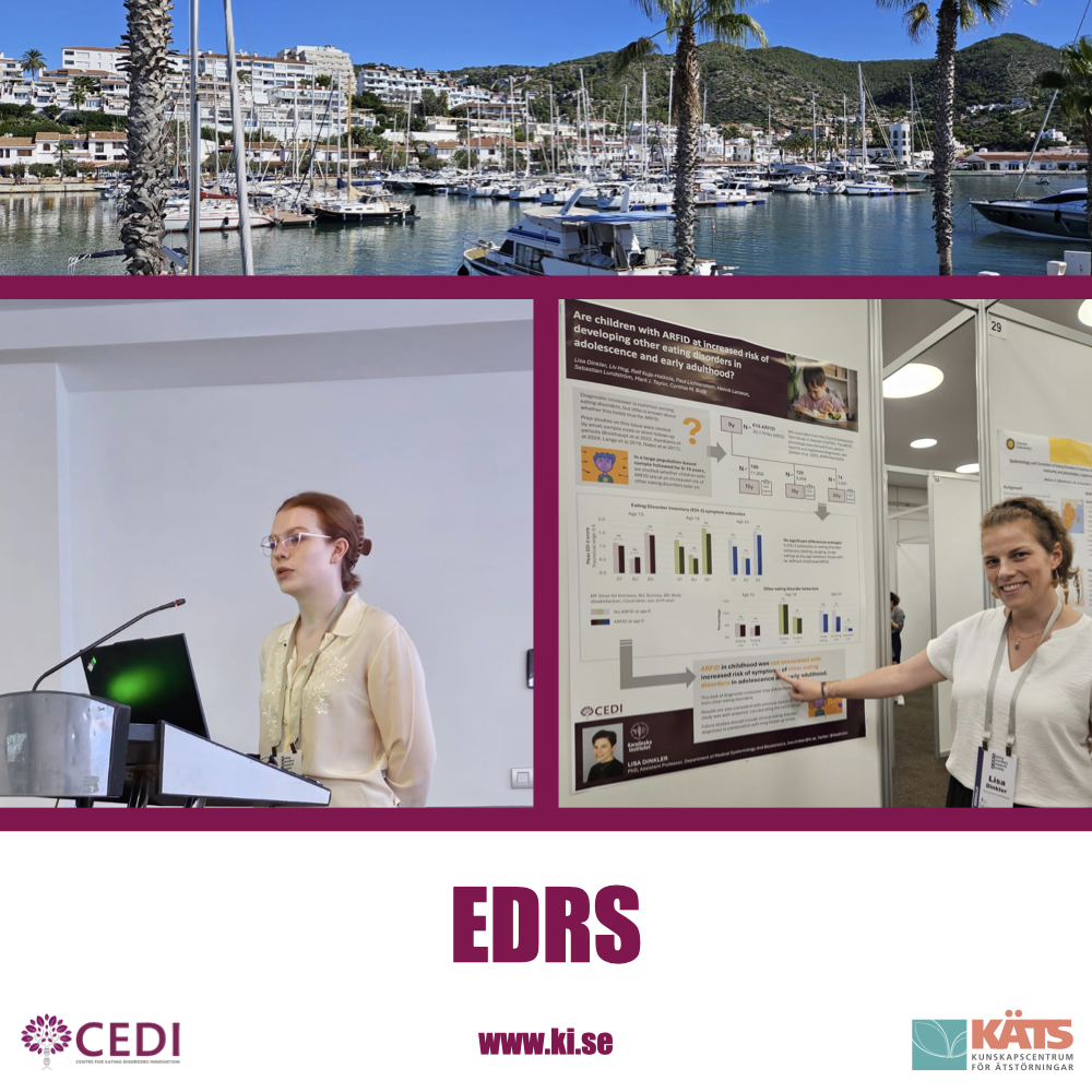 CEDI_KI's tweet image. Lisa and Liv from CEDI attended EDRS in Spain. They connected with other researchers, with Lisa presenting on diagnostic crossover from ARFID and Liv discussing co-occurring conditions. Click the link below to read more about the study Liv presented!

medrxiv.org/content/10.110…