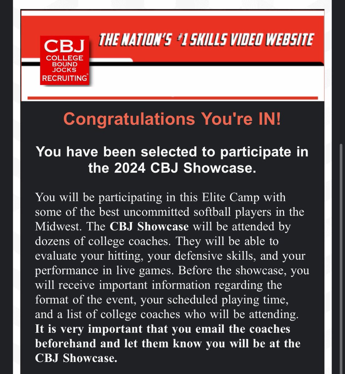 Eleanor Funke (@elfunkesb2025) on Twitter photo Thank you <a href="/CollegeBDJocks/">College Bound Jocks</a> !!! I can’t wait to be in Rossford, OH this following weekend! Thank you <a href="/CollegeBDJocks/">College Bound Jocks</a> !!! I can’t wait to be in Rossford, OH this following weekend!