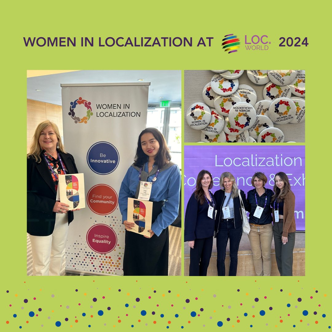 Last week’s LocWorld52 in Monterey was all about strengthening connections.

Women in Localization’s two sessions sparked several thoughtful discussions and our booth was a hub for our community to share experiences and advance our mission. 

<a href="/LocWorld/">Localization World</a>