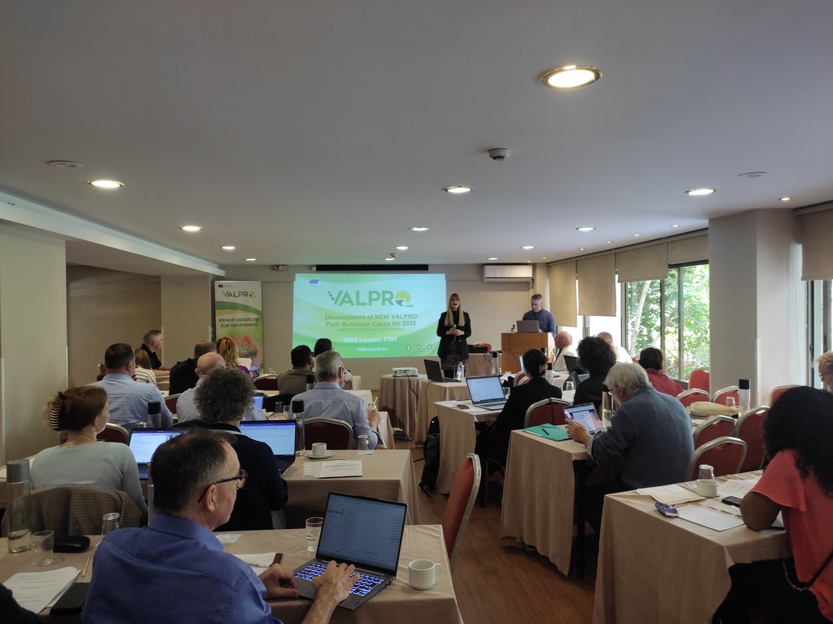 🚀 VALPRO Path AGM Day 2 in #Athens: Insights on plant protein decentralisation, local processing, &amp; industry innovations. 

Another step toward a sustainable future! 🌱 See you next year! 

Visit the VALPRO Path website to find out more about the project: valpropath.eu/contact-us/