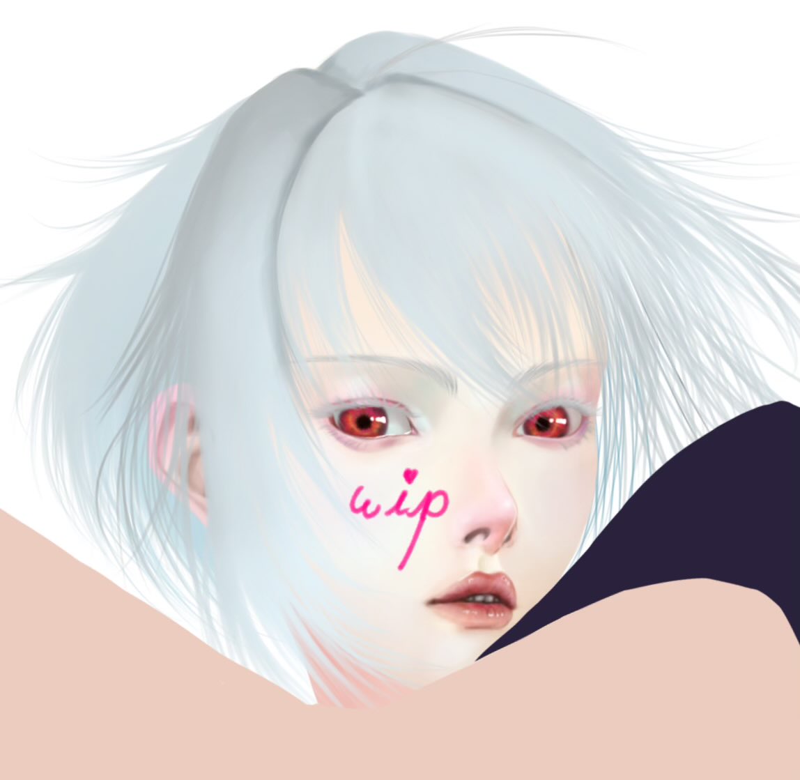 お顔のバランス調整と髪の毛をいったん描いてみたꉂ(σ▰˃̶̀ꇴ˂̶́)σ✧
髪の毛の細部はまだまだ描くとして〜
なかなかいい感じでわ💕◞(꒪ͦᴗ̵̍꒪ͦ=͟͟͞͞ ꒪ͦᴗ̵̍꒪ͦ)◟
お顔も仕上げでしっかり影描き込んだらもっと立体感出る!!…はず笑笑(๑•̀ㅂ•́)و✧
今日はむちゃくちゃ眠いのでここまで〜*´ ³`)ﾉ