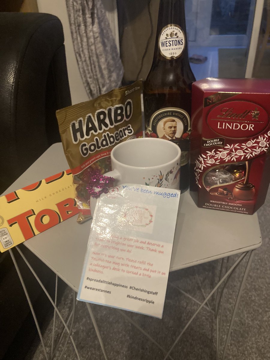 I’ve made someone smile today …A cup of positivity full of their favourite treats for our lovely caretaker who always goes above and beyond for everyone.
#wearestannes
<a href="/StAnnes_EHS/">Emma Hardy Smith @ St.Anne’s</a>