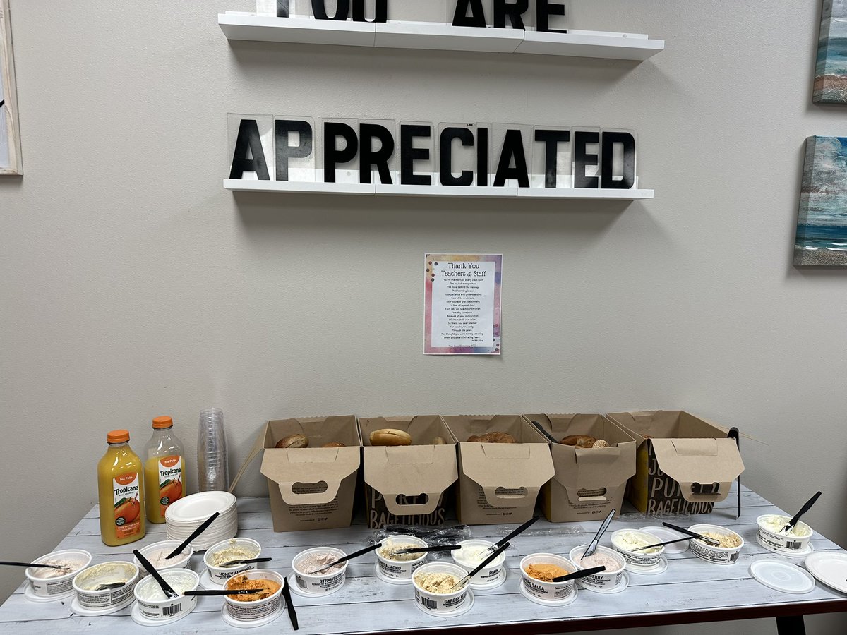 Thank you to ours Jones PTO for the yummy breakfast this morning!