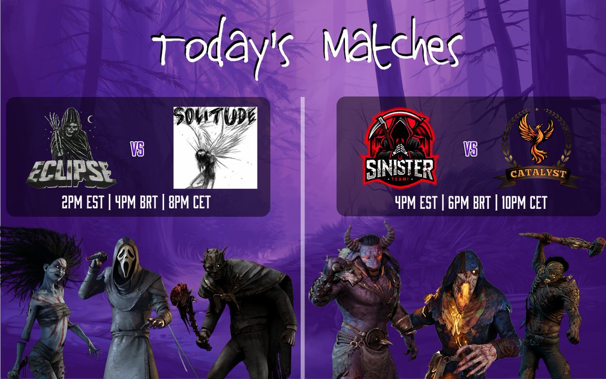 Stay tuned for today's matches! 💜