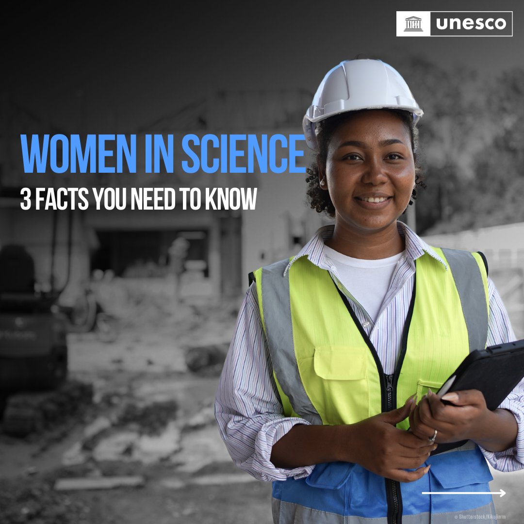 UNESCO's tweet photo. 🔬 Today is World #ScienceDay!

@UNESCO is championing the participation of #WomenInScience, breaking stereotypes rooted in minds.

Let's embrace diversity and empower #WomenInSTEM for a brighter, more inclusive future.

https://t.co/UPEoSI2MlF