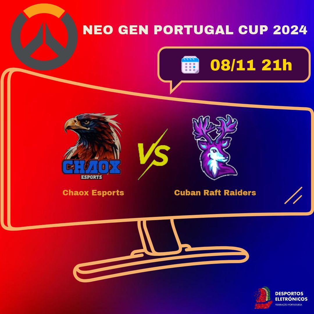 ChaoX_eSPORTS's tweet photo. ✨ NEO GEN PORTUGAL CUP 2024 🏆
🗓️ 08/11
⏲️ 21h
🆚 @Cuban_oficial
@NewBeUwU @Hiyyih_OW @ErrorTerror_ @IncVall @Tim1_OW
#OWPT #OVERWATCH #EsportsPortugal #chaoxesports #FPDE @fpdeoficial https://t.co/loH48Aqqsg