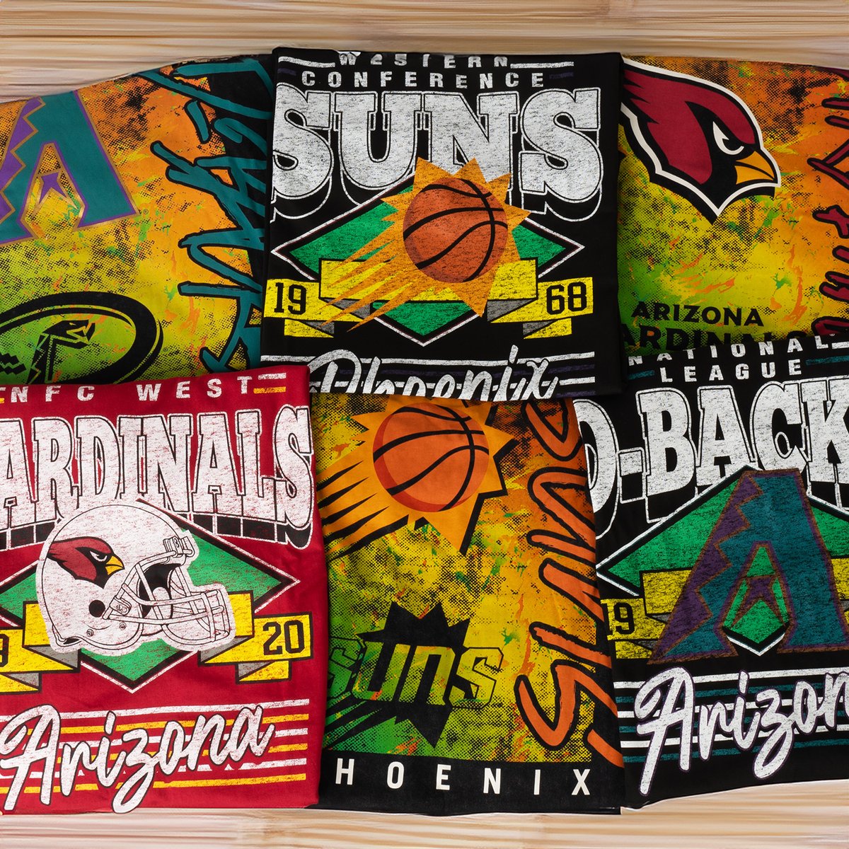 JustSportsAZ's tweet photo. ποΈβ¨ Rep your Arizona pride with these bold, vintage-style tees by New Era! Featuring iconic designs for the Cardinals, Suns, and Diamondbacks, these shirts are perfect for game days or everyday wear. π΅π₯
https://t.co/KCuJtKe2WW
#NewEra #AZPride #Cardinals #Suns #DBacks https://t.co/XkesiR1DCl