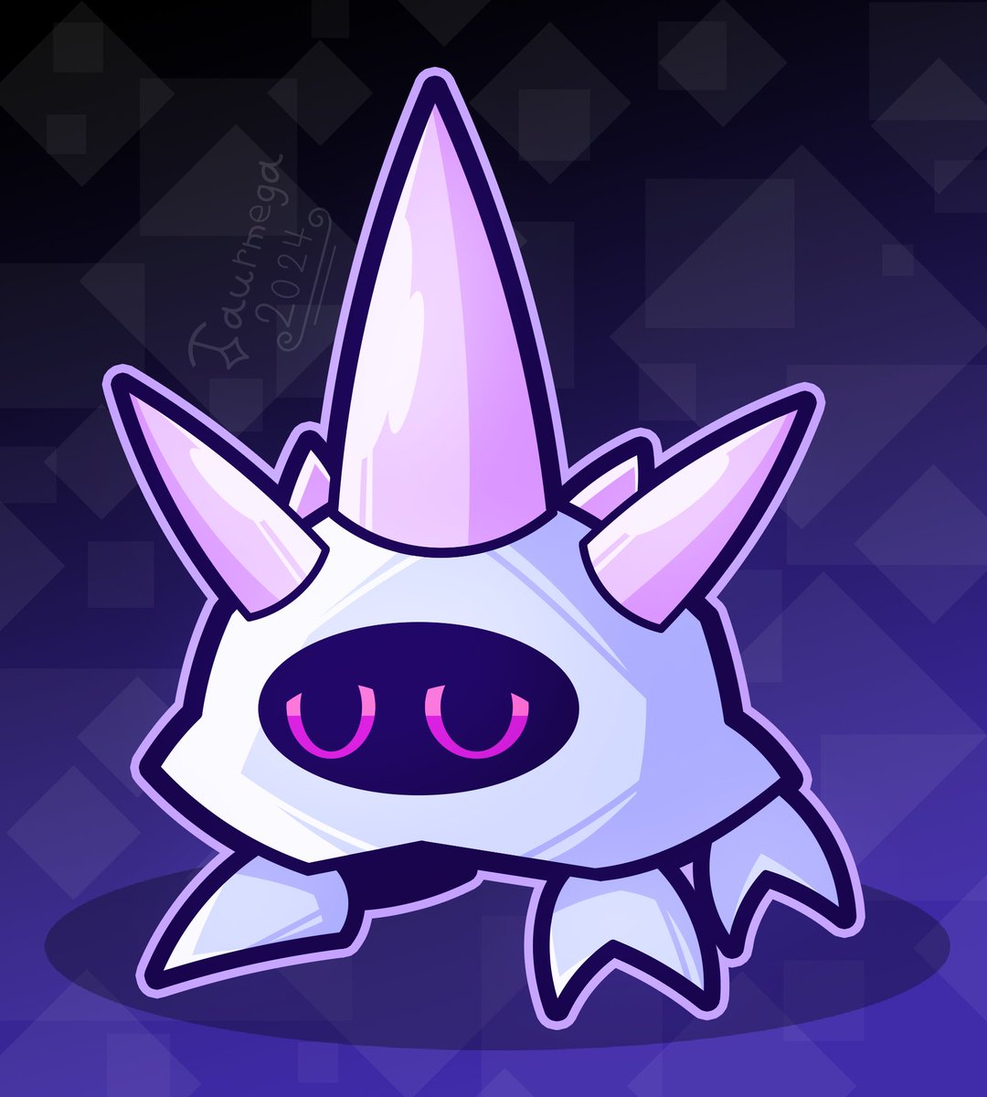 Taurmega's tweet image. Noxy the poisonous ice thing.