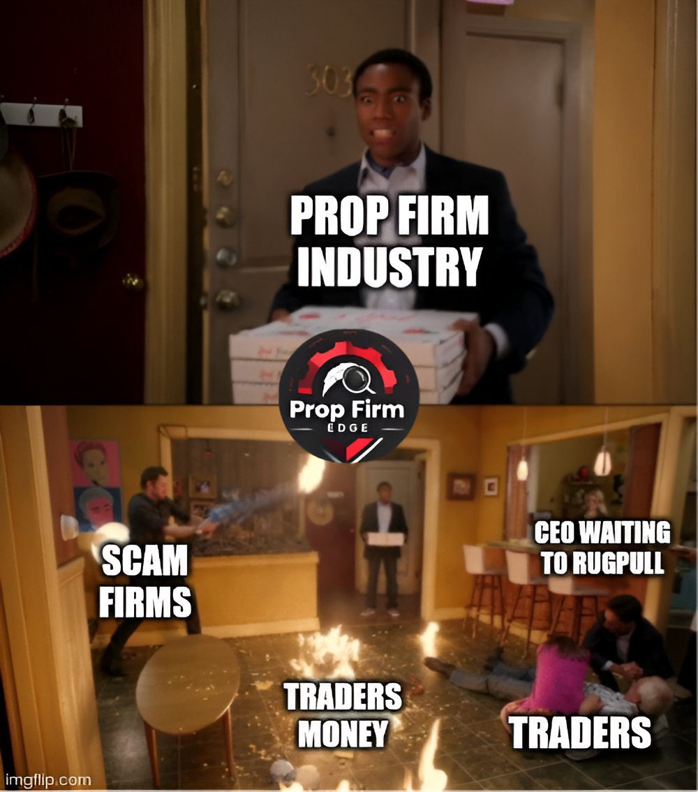Propfirmedge's tweet photo. Welcome to the Prop Firm Industry, where traders walk into chaos created by scam firms, CEOs ready to rug pull, and their hard-earned money up in flames!
#PropFirmScam #RealTraderStories #TraderMindset #ProfitsOverLimits #FinanceFacts #TradeSmart #MarketMoves #WinningTrades #RiskAndReward #TheTradingEdge #StayProfitable #TradeWisely #UnfilteredFinance #TradingTruths
#propfirmedge