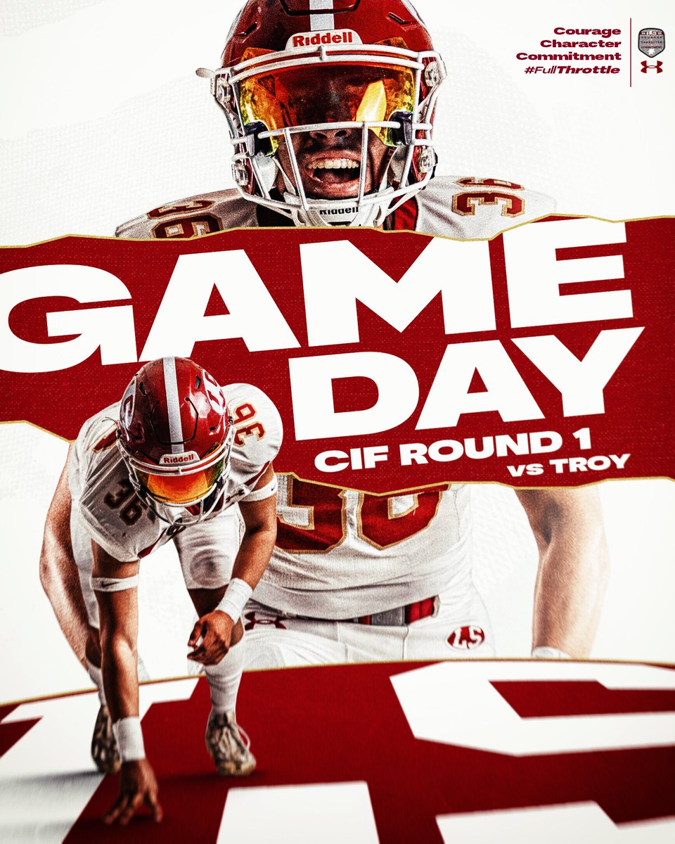 LSHS_Football's tweet image. Game Day CIF D5 Round 1 vs Troy 
Sandy T. Stadium • 7 PM Kickoff 
#CourageCharacterCommitment 
#FullThrottle