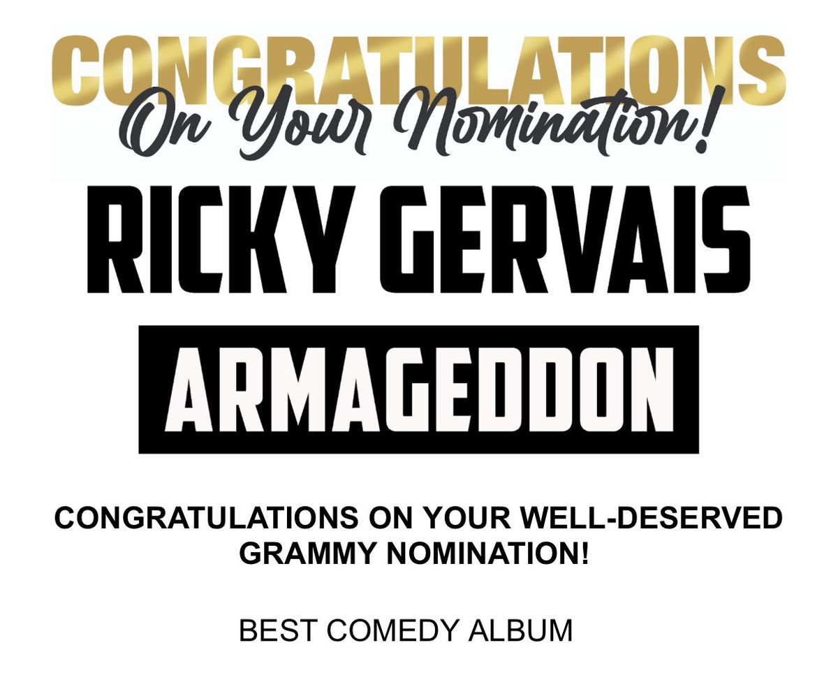 Ricky Gervais tweet media