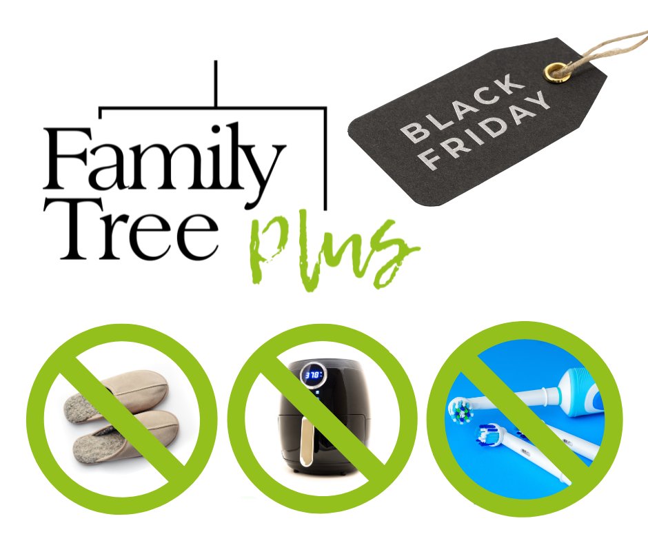 Shouldn’t the week of Thanksgiving be about celebrating our ancestors, and not buying toothbrushes, air fryers and slippers? We think so.

Our Black Friday offer isn't just a discount, it’s your chance to get expert genealogy advice.

Find out more: family-tree.co.uk/store/promotio…