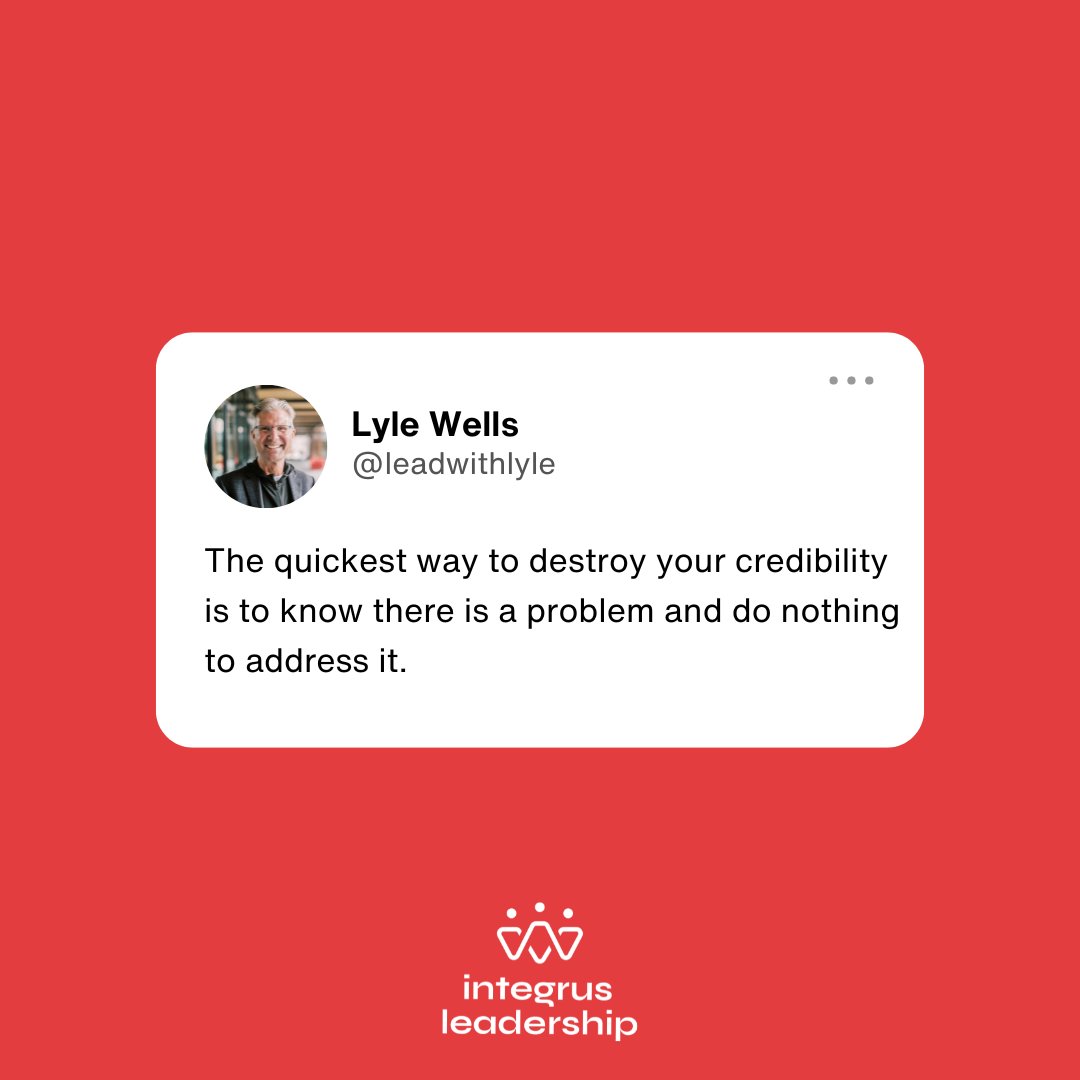 LeadwithLyle's tweet image. Ignoring a problem doesn’t make it disappear. 🛑 True leaders face challenges head-on, even when it's uncomfortable. Your credibility depends on your willingness to take action. Don’t let silence speak louder than your commitment to growth. 🌱 #IntegrusLeadership #Leadership