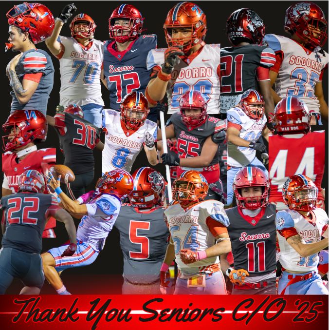 Thank you Seniors! Its been a memorable season. Couldn't be prouder of the work you all have put in. Now lets go out and have some fun tonight! DAWG Mentality <a href="/Socorro_HS1/">Ignacio Estorga, Ed.D</a> 
Go Dawgs!
#MDF