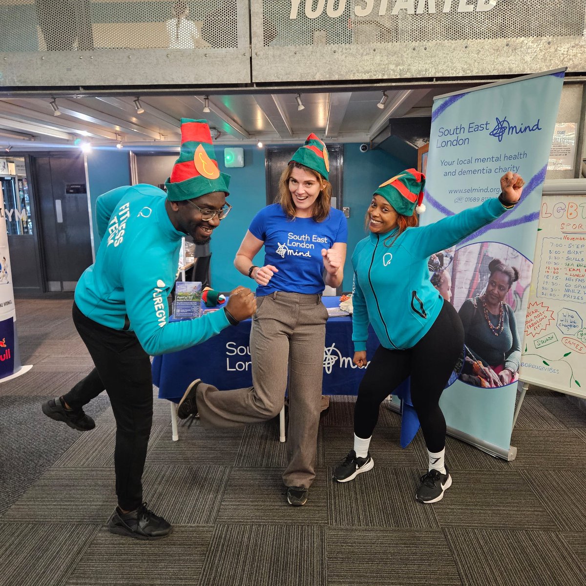 Mental Elves: assemble! 🌟

We had so much fun at PureGym London Borough last night meeting Mental Elves who'll be joining our 5k fun run!

Don't miss out - get festive with us at Crystal Palace Park on Sun 1 Dec 🦕

Tickets here 👇 selmind.org.uk/news/2024/10/m…
