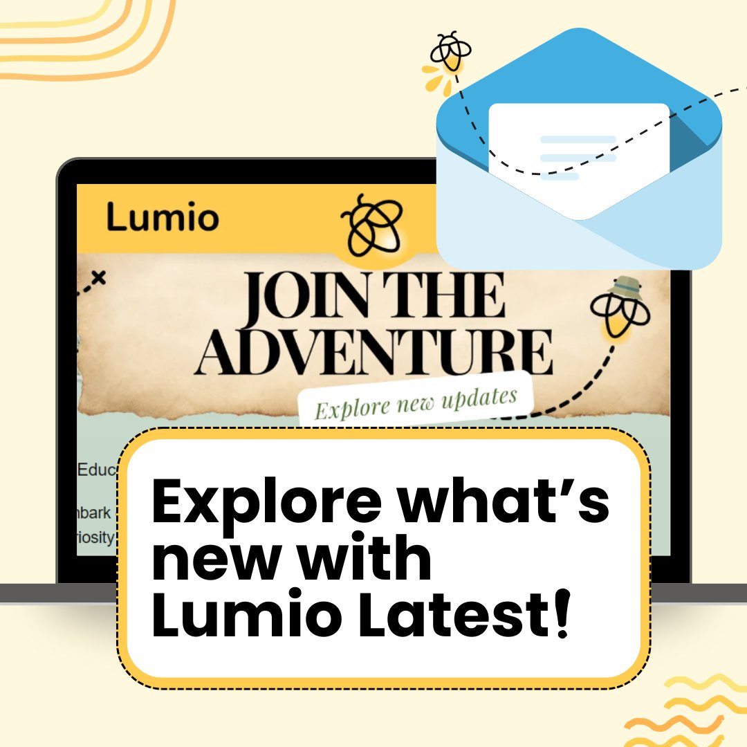 LumioSocial's tweet photo. Join the Adventure with The Lumio Latest 💌

Explore what's new in Lumio and get free social studies resources in this moths newsletter:  https://t.co/XyptuUWCzY

#GoLumio https://t.co/SEy7vPxEO6