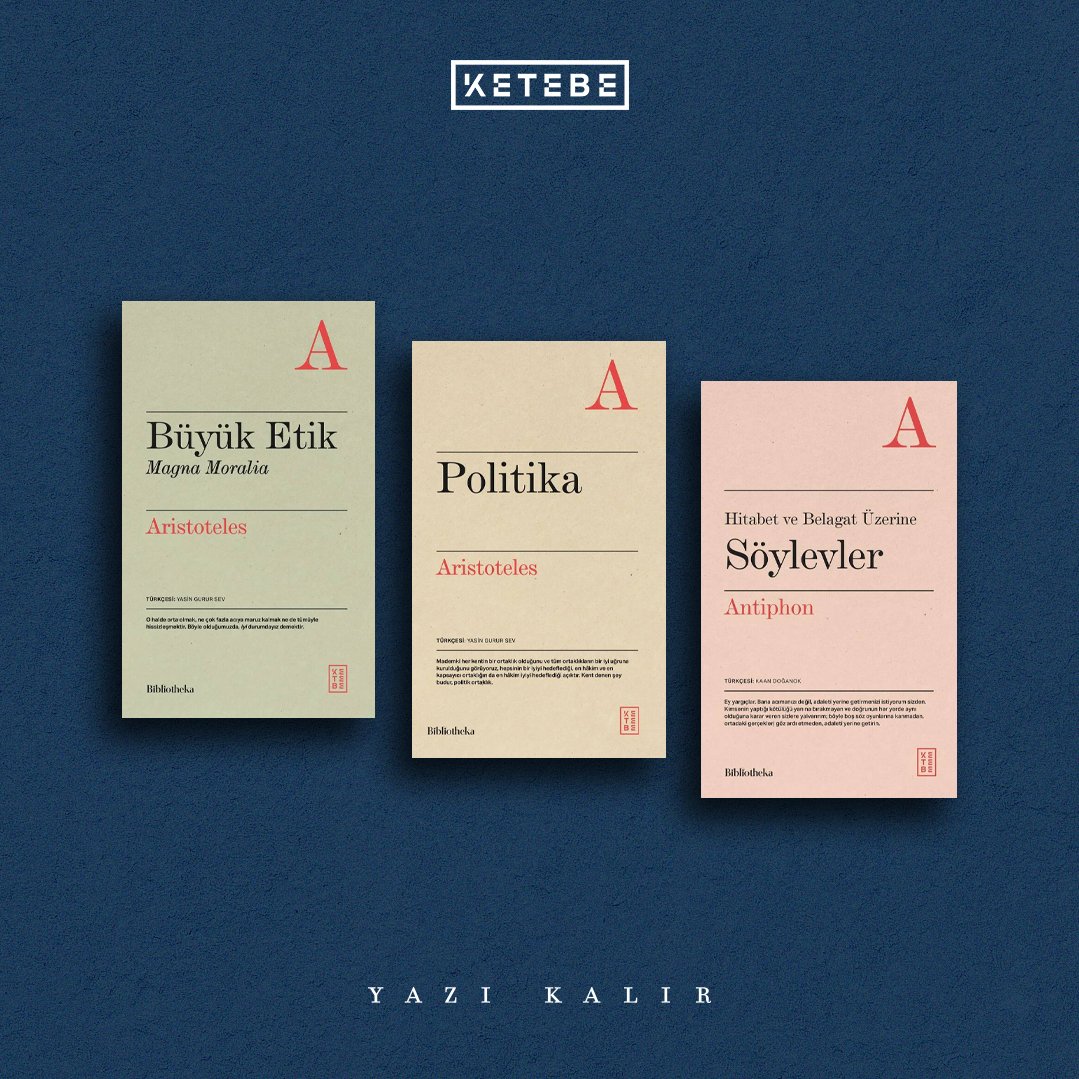 ketebe's tweet image. #YENİ
Aristoteles’in bütün bir Batı felsefesi tarihinde üzerine en çok çalışılmış ve en çok tartışılmış eserlerinden Metafizik, Y. Gurur Sev’in @YGururSev Eski Yunancadan çevirisiyle Ketebe Bibliotheka’da.
🔗 ketebe.com/metafizik-aris…