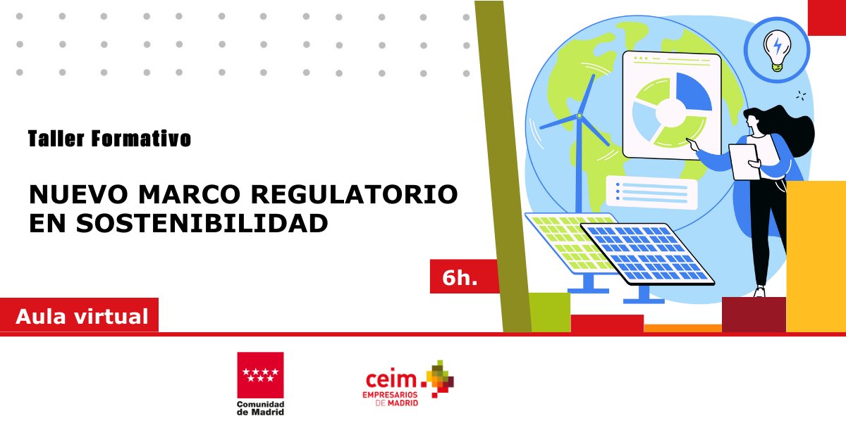 ♻️ Lidera el cambio hacia la sostenibilidad ♻️

¡Prepárate para las nuevas normativas ambientales, sociales y de gobernanza! 🙌

🔗 Inscríbete aquí 👉 ceim.es/eventos/taller…