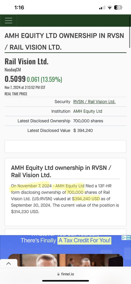 Mark19076683's tweet photo. $RVSN  $rvsn https://t.co/0Jc9KsfvP6