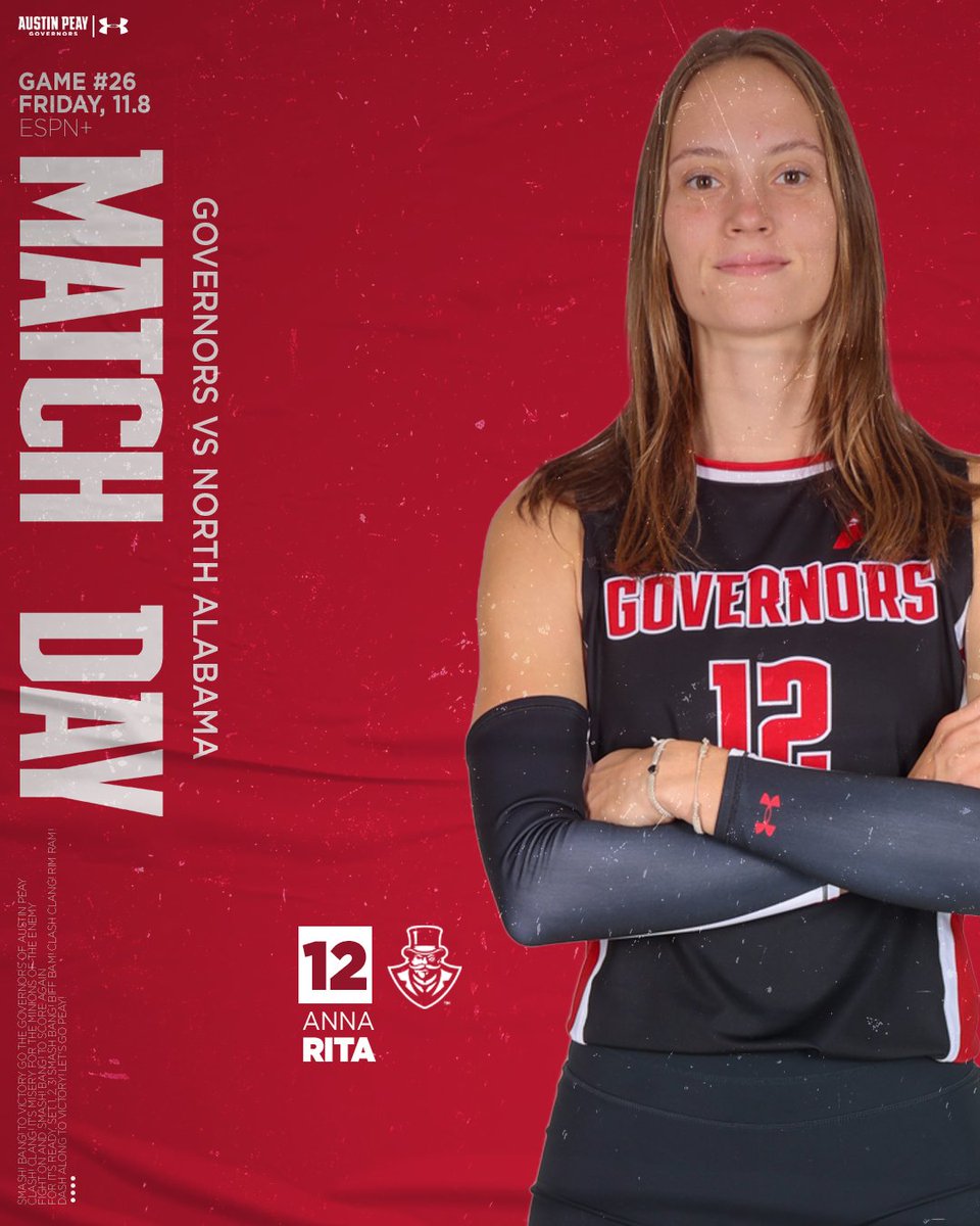 GovsVB's tweet photo. Match day against the Lions!🎩🏐
🆚 | North Alabama
🕕 | 6 p.m.
📍 | Florence, Ala.
#APVB | #LetsGoPeay https://t.co/SLSIb9t38Z