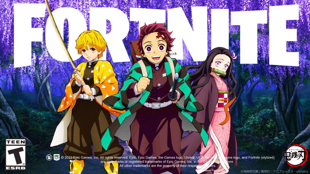HappyPower's tweet photo. If Epic doesn't give us a Demon Slayer collab for the Chapter 6 samurai/Japanese theme I will cry. #fortnite https://t.co/oGIjFrT5Bm