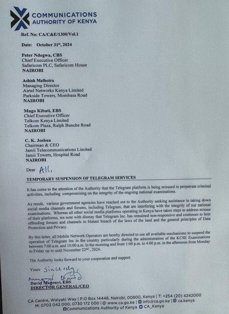 DollarmanKE's tweet image. Tuelewane this is stupidity, mediocre and laziness of the highest order. Fix your corrupt practice @KNECKenya

You can't censor a who platform because of your failure to maintain exam integrity. 
@PeterNdegwa_
@SafaricomPLC
#FreeTelegram