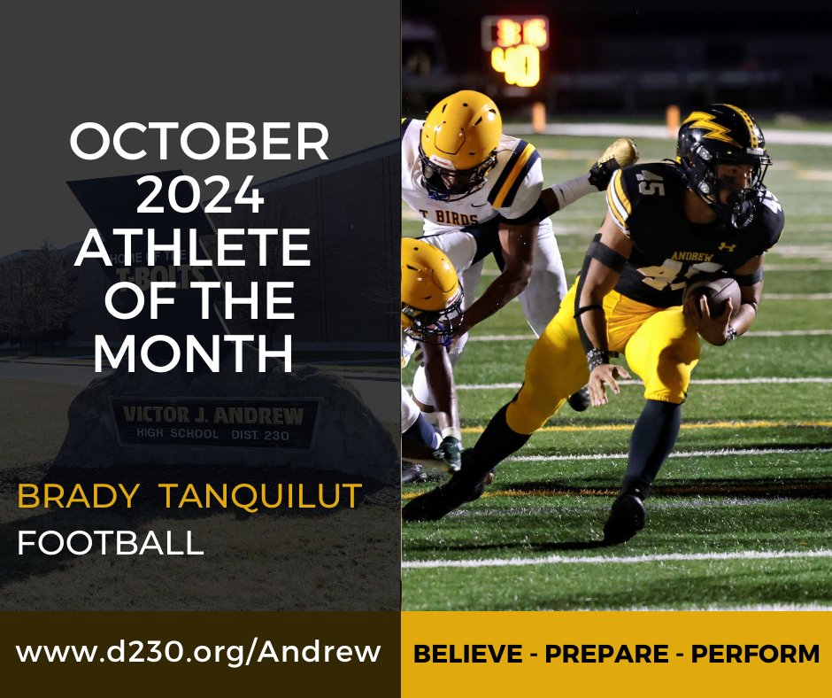 vjabolts's tweet photo. The Andrew Athlete of the Month for October is Brady Tanquilut from @VJA_FOOTBALL 

Congratulations Brady! https://t.co/Fdnq3okXb6
