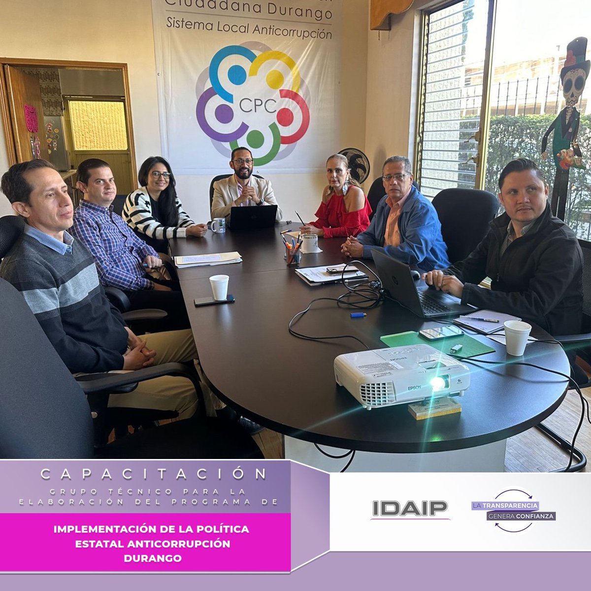 🔴 Continúa el #IDAIP con la agenda de capacitación, en esta ocasión la coordinación de "Gobierno Abierto y Transparencia Proactiva" imparte al grupo técnico para la elaboración del programa de implementación  de la política estatal anticorrupción, conformado por el  <a href="/CPCDurango/">CPC Durango</a>,