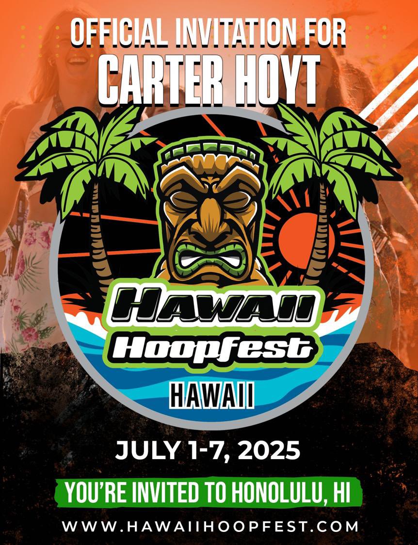 Carter Hoyt (@carterhoyt24) on Twitter photo Thank you Coach Bostwick for the invitation! I hope to be there!! <a href="/Coach_Bostwick/">Donnie Bostwick</a> <a href="/HawaiiTikiBowl/">Hawaii Tiki Bowl</a> Thank you Coach Bostwick for the invitation! I hope to be there!! <a href="/Coach_Bostwick/">Donnie Bostwick</a> <a href="/HawaiiTikiBowl/">Hawaii Tiki Bowl</a>