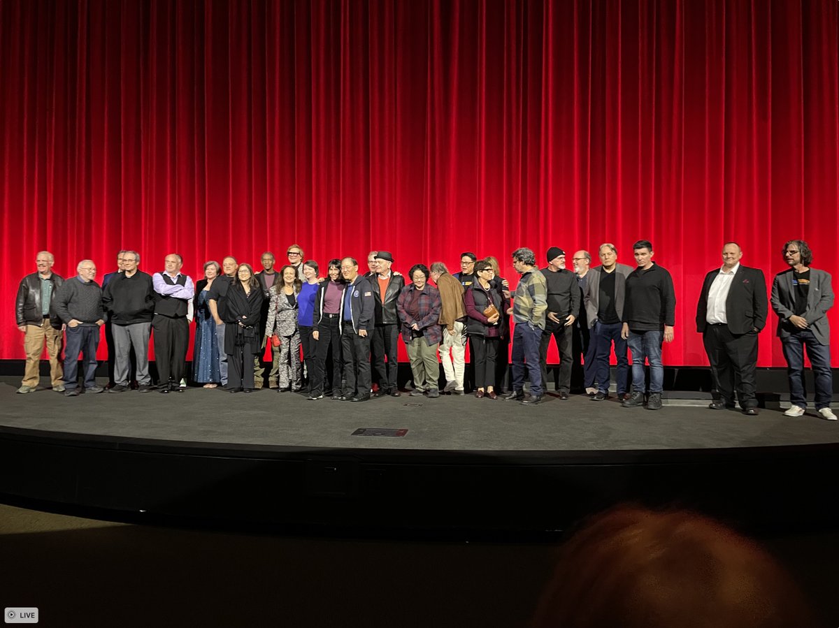 Star Trek Voyager cast and crew reunion at the premiere screening of To the Journey by 455 Films at Paramount last night. It was great to see so many of our former coworkers, both in person and on the screen, especially the late Jeri Taylor and Aaron Segal. Photo by Scott Mantz.